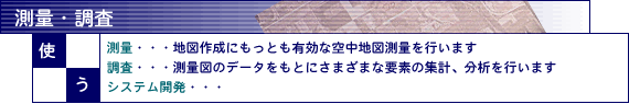 測量・調査